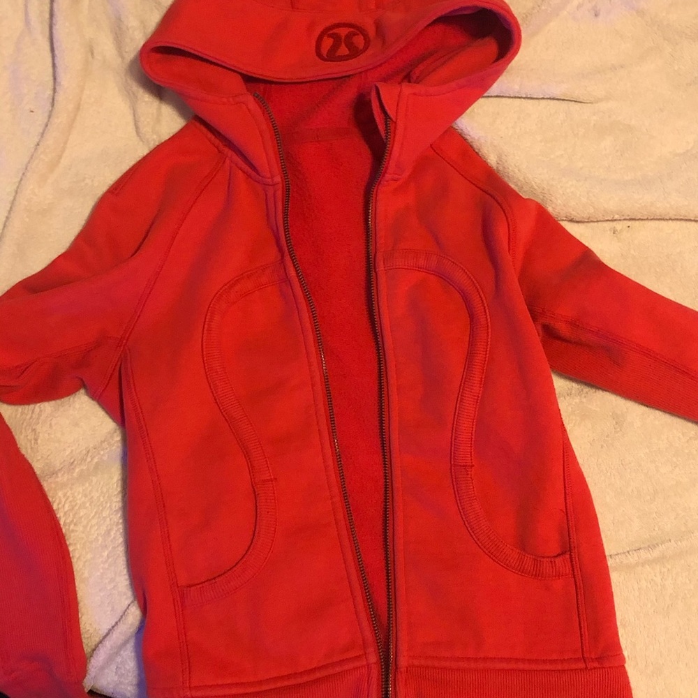 coral lululemon scuba hoodie